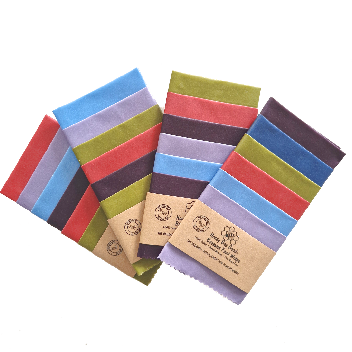 XXL SIX L, M, S Earth Tones Beeswax Wraps