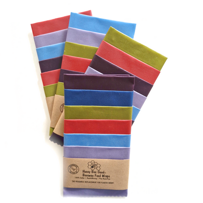 XXL SIX L, M, S Earth Tones Beeswax Wraps