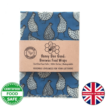 Single Large Beeswax Wraps | Blue Hens