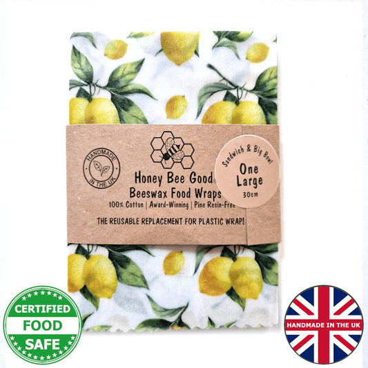 Single Large Beeswax Wraps | Lemons