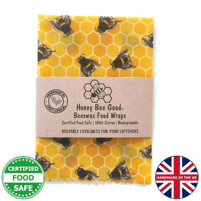 Single Large Beeswax Wraps | Yellow Bees