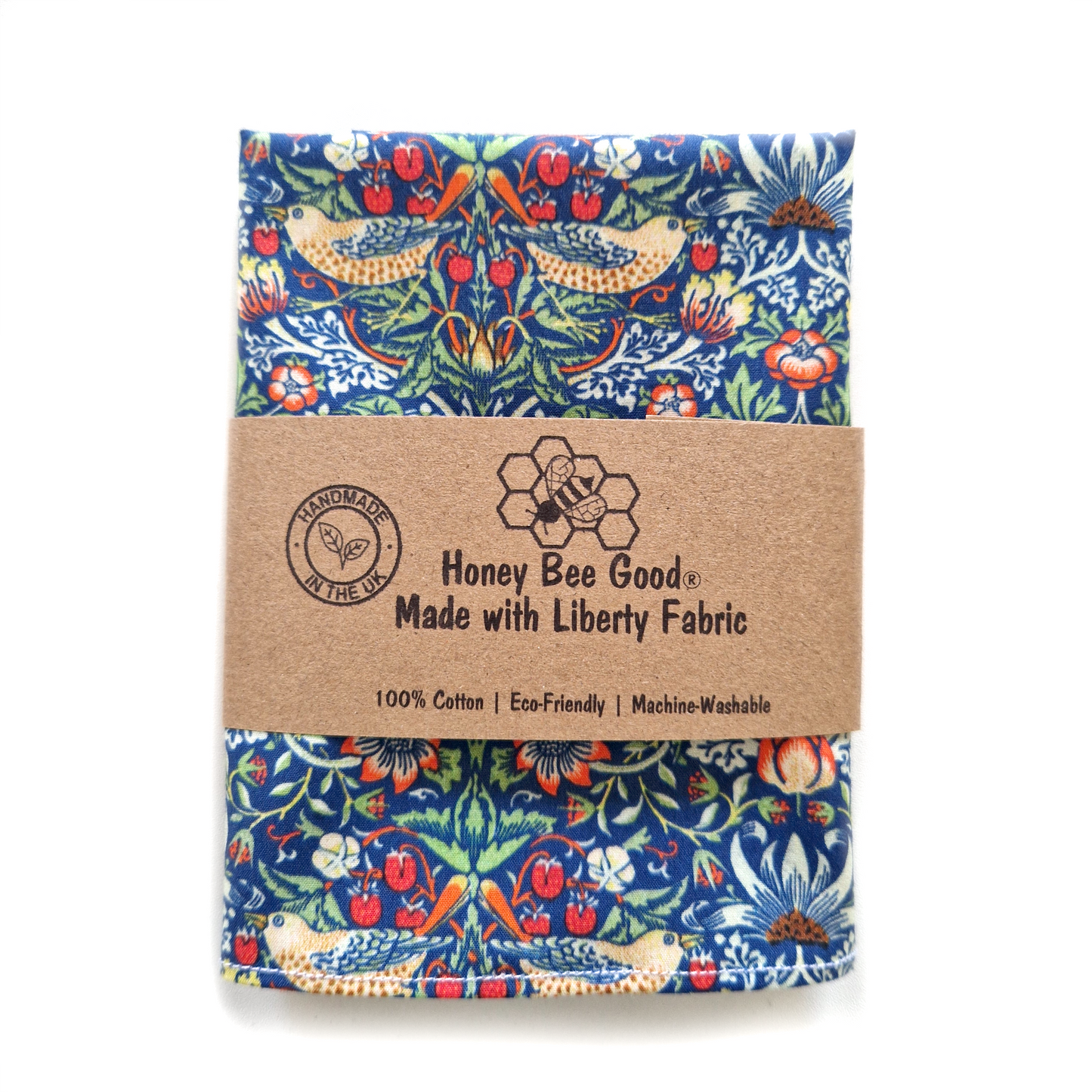 Strawberry Thief Handkerchief (or Napkin)