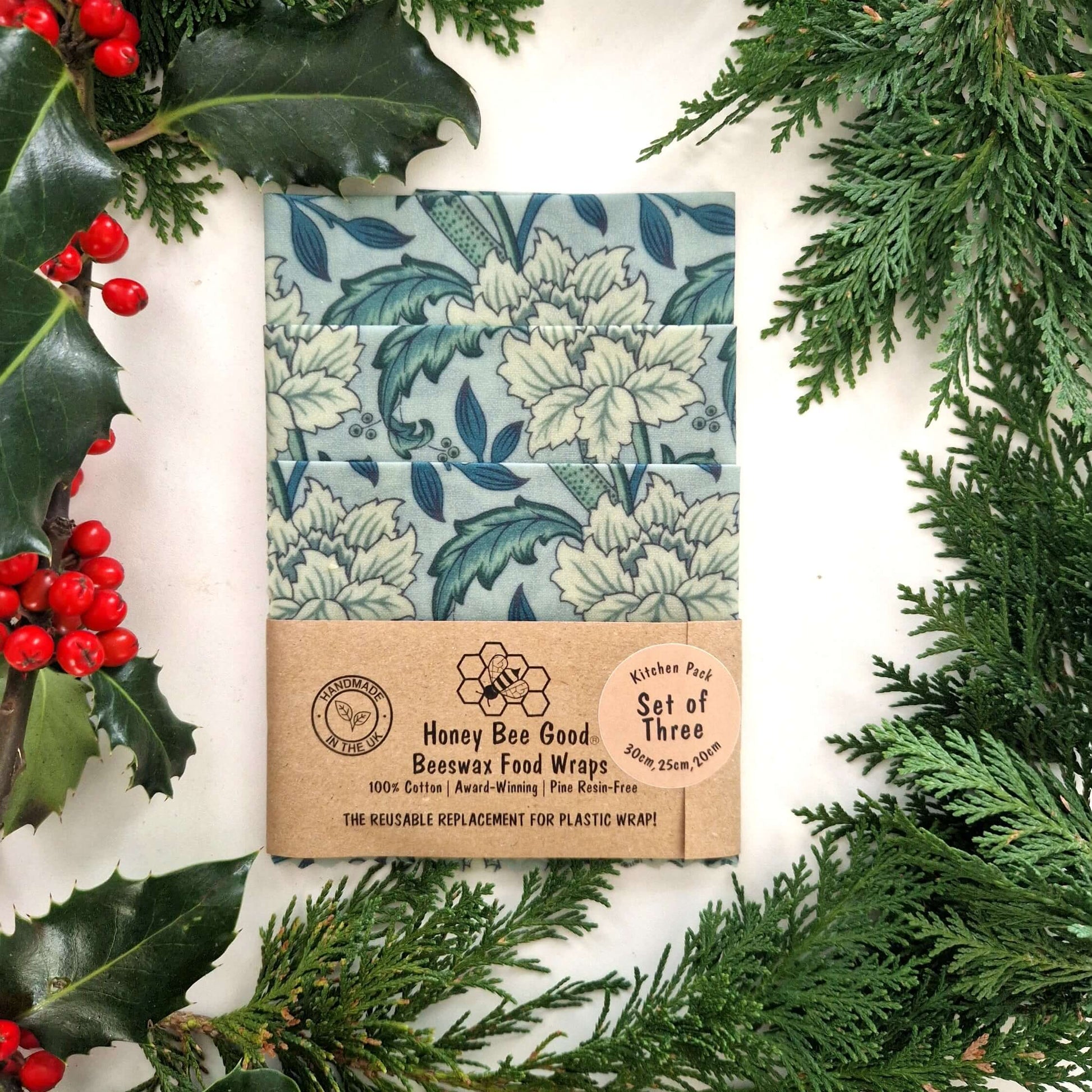 Reusable Beeswax Food Wraps 100% Hand Made in the UK by Honey Bee Good.