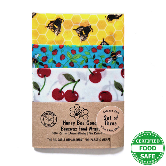 Earth Kind Set of 3 | Bees & Cherries