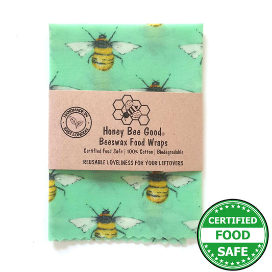 Reusable Beeswax Food Wraps 100% Hand Made in the UK by Honey Bee Good.