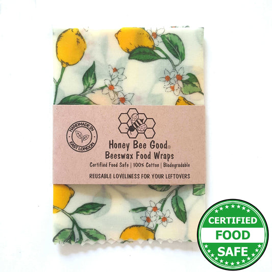 Reusable Beeswax Food Wraps 100% Hand Made in the UK by Honey Bee Good.