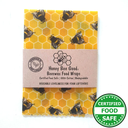 Reusable Beeswax Food Wraps 100% Hand Made in the UK by Honey Bee Good.